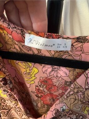 R. Vivimos Boho Retro Floral Dress size small